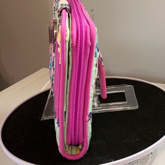 Vera Bradley Pink Floral Quilted Wallet - Picture 7 of 12